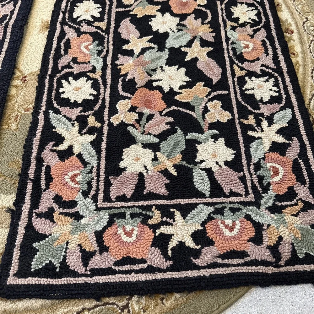 Vintage Jamestown Hand Hooked 100% Wool Rugs. 24